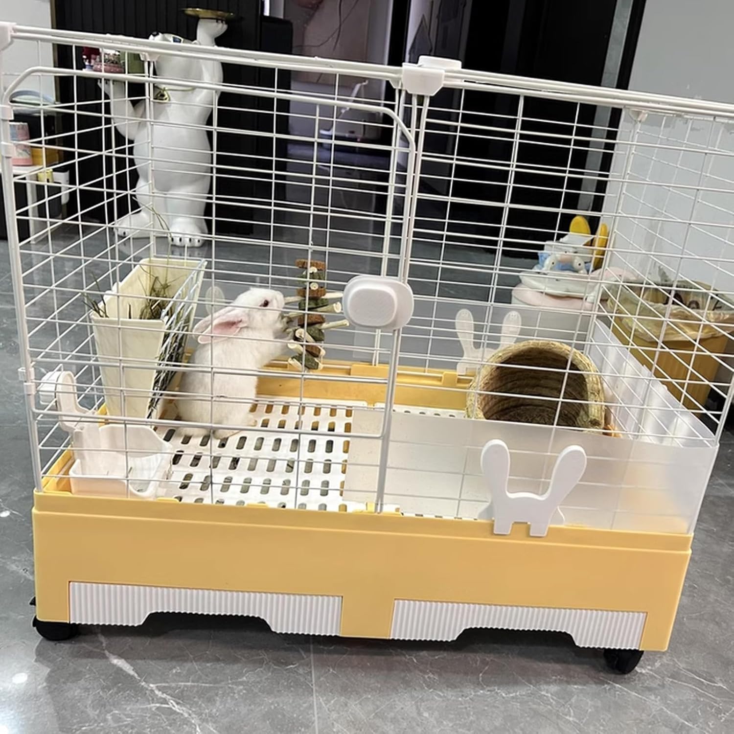 小動物　うさぎ　ゲージ Amazon | 小動物うさぎ ケージ2層うさぎ ケージ 室内 簡単